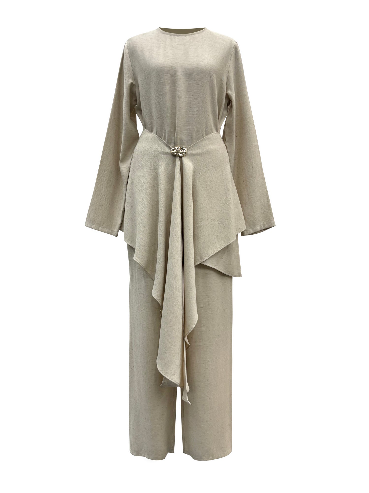 Aurelia Linen Two Piece Set - Wheat