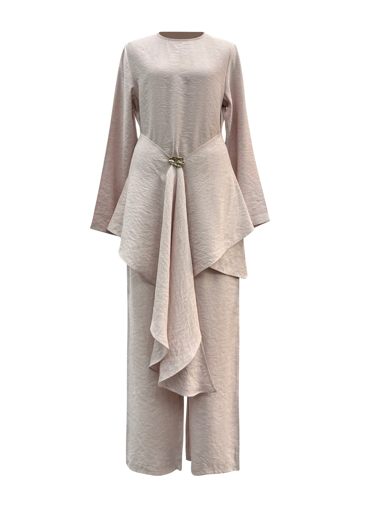 Aurelia Linen Two Piece Set - Blush
