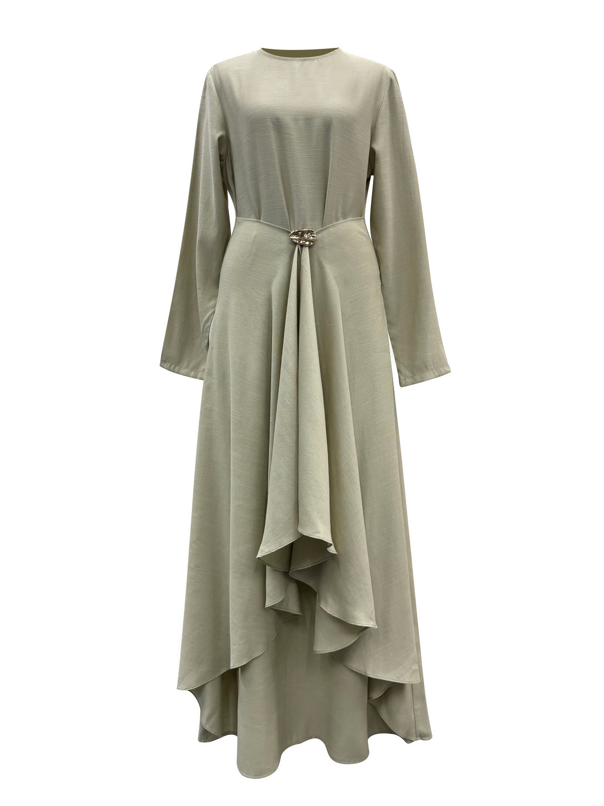 Aurelia Linen Convertible Dress - Sage