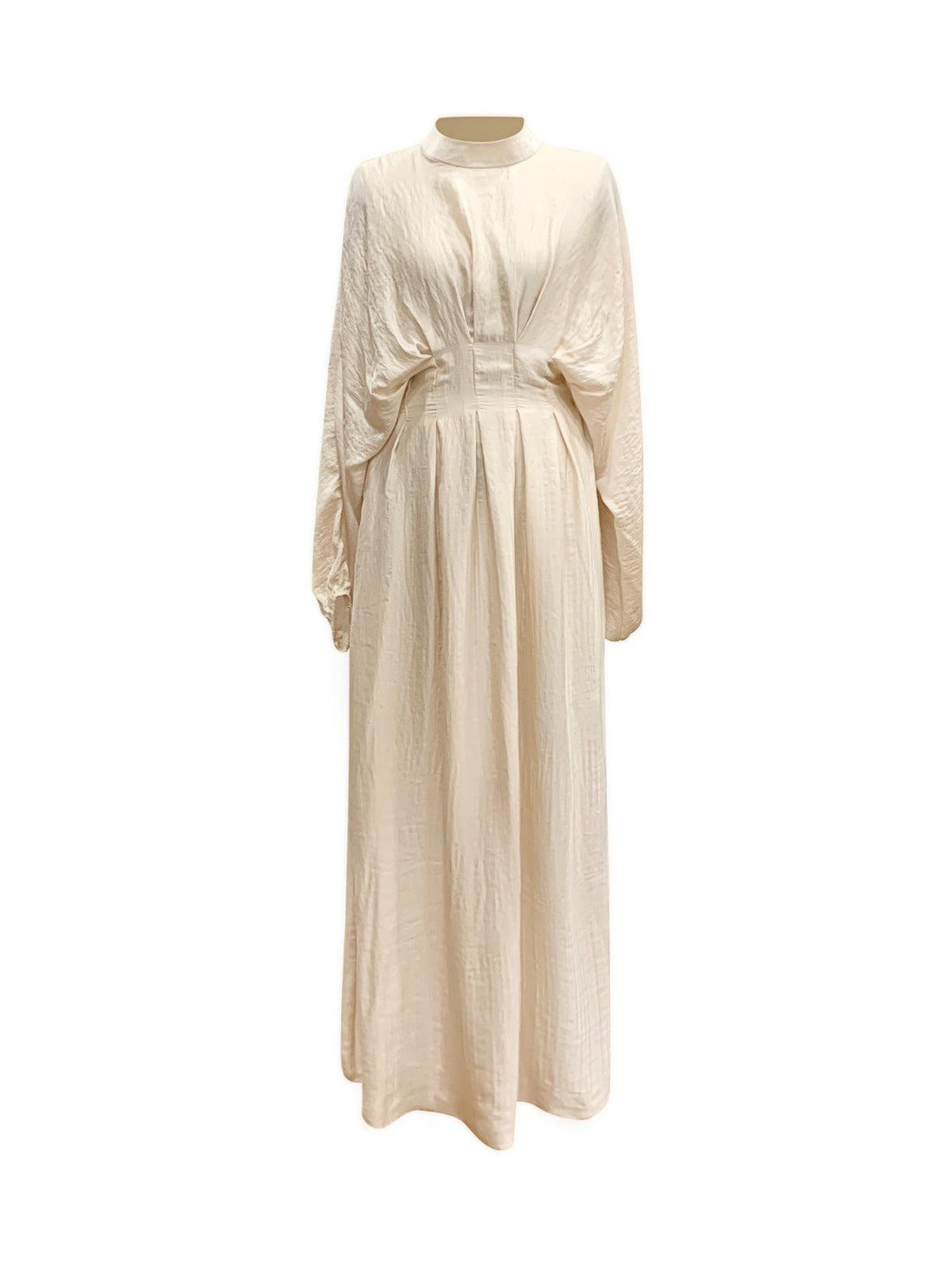 Amira Textured Maxi Dress - Ivory