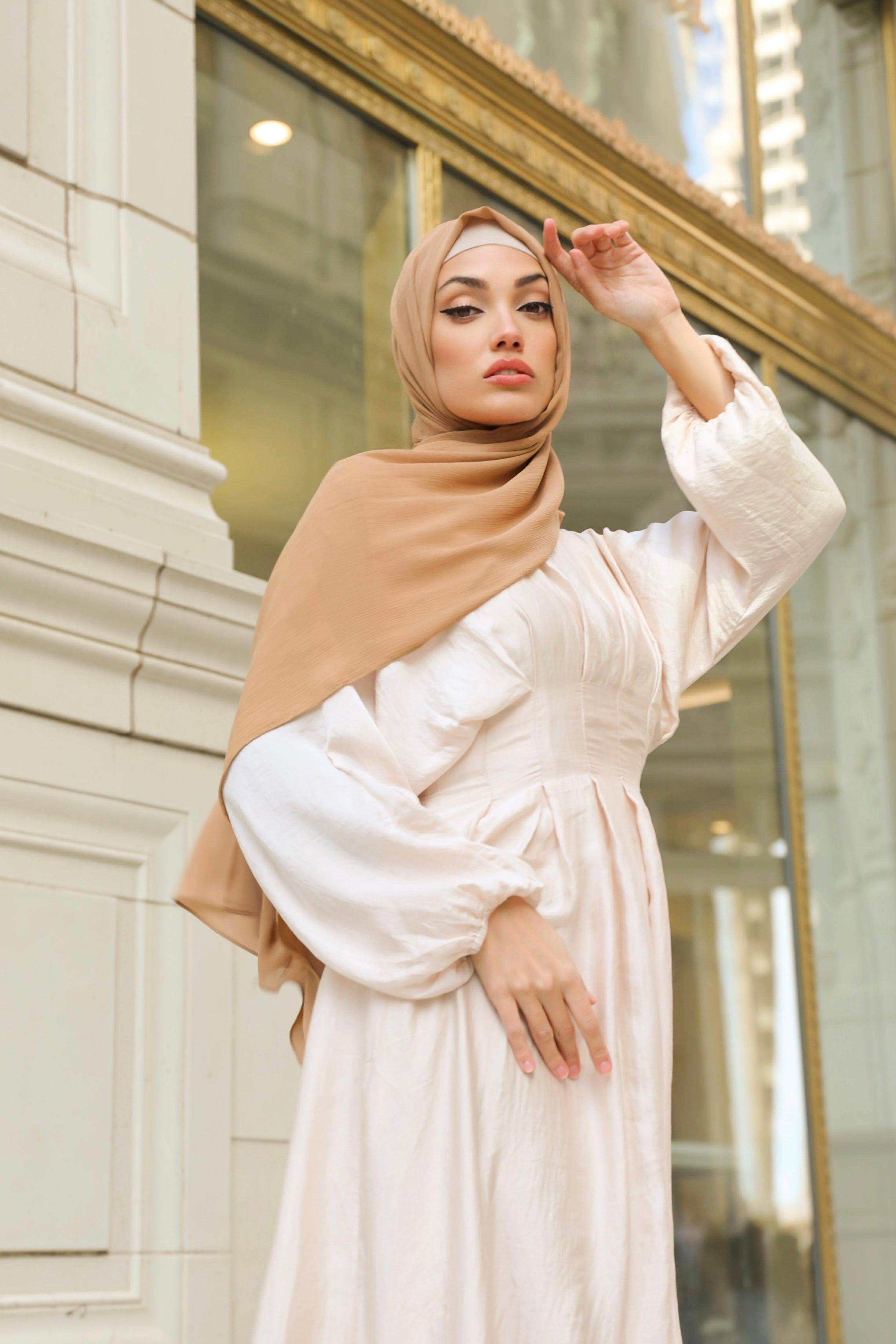 Amira Textured Maxi Dress - Ivory