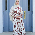 Reem Button Floral Maxi - Carnation