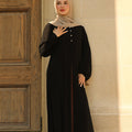 Hawa Chiffon Cardigan - Midnight Black