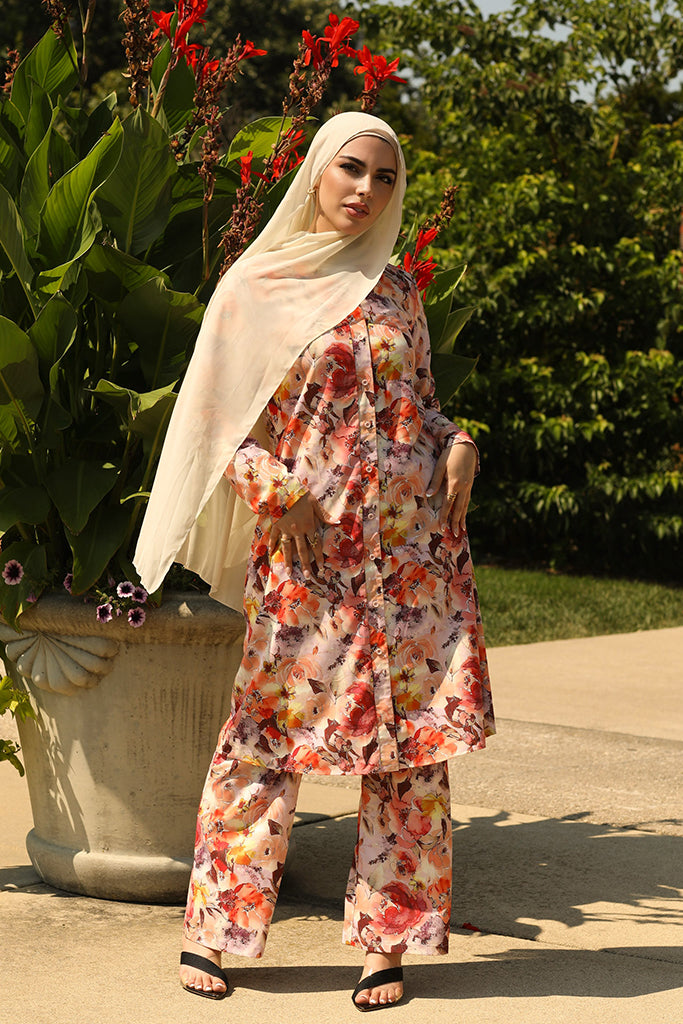 Nawar Two Piece Set - Fall Sunset