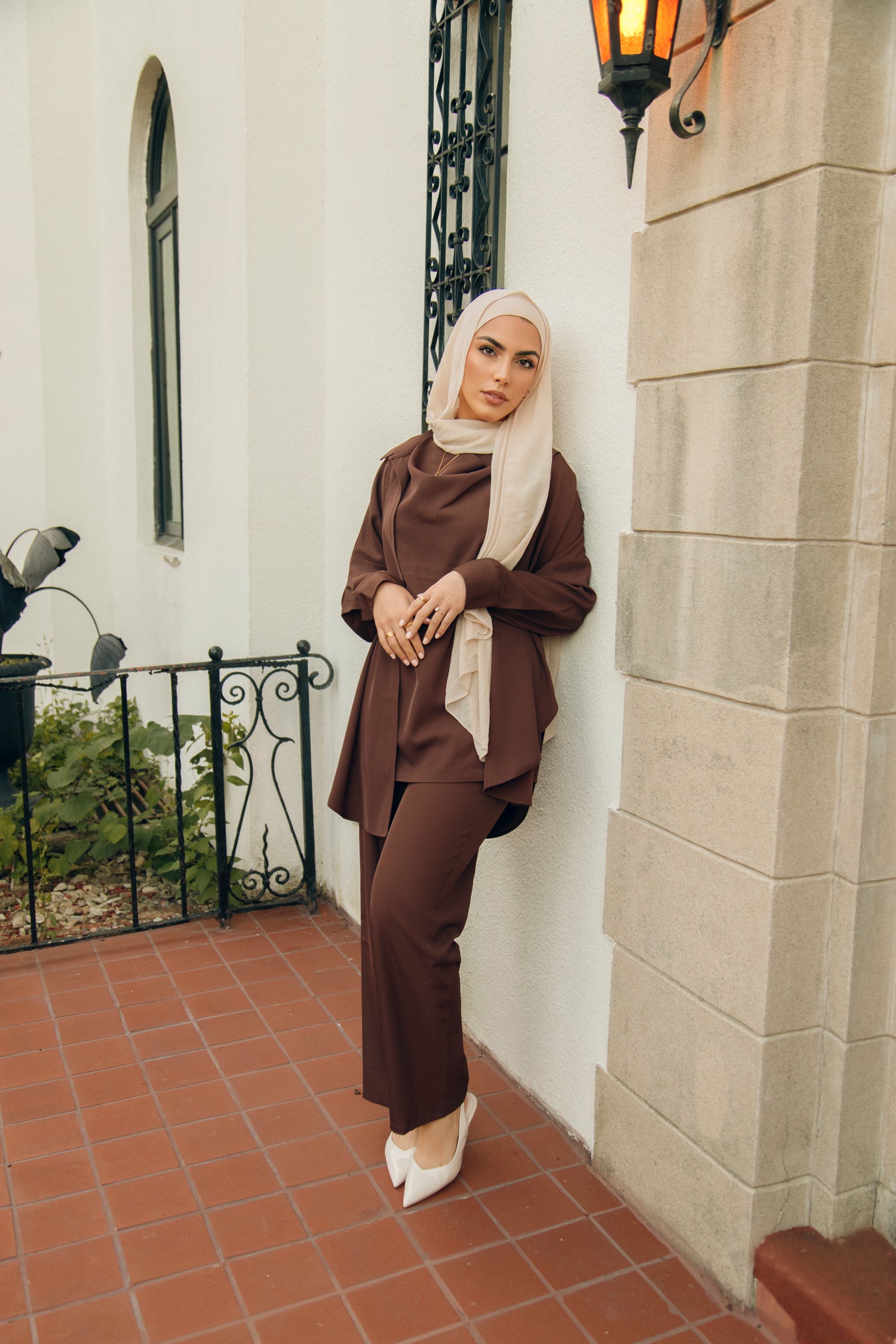 Zahra Three Piece Matching Set - Chocolate