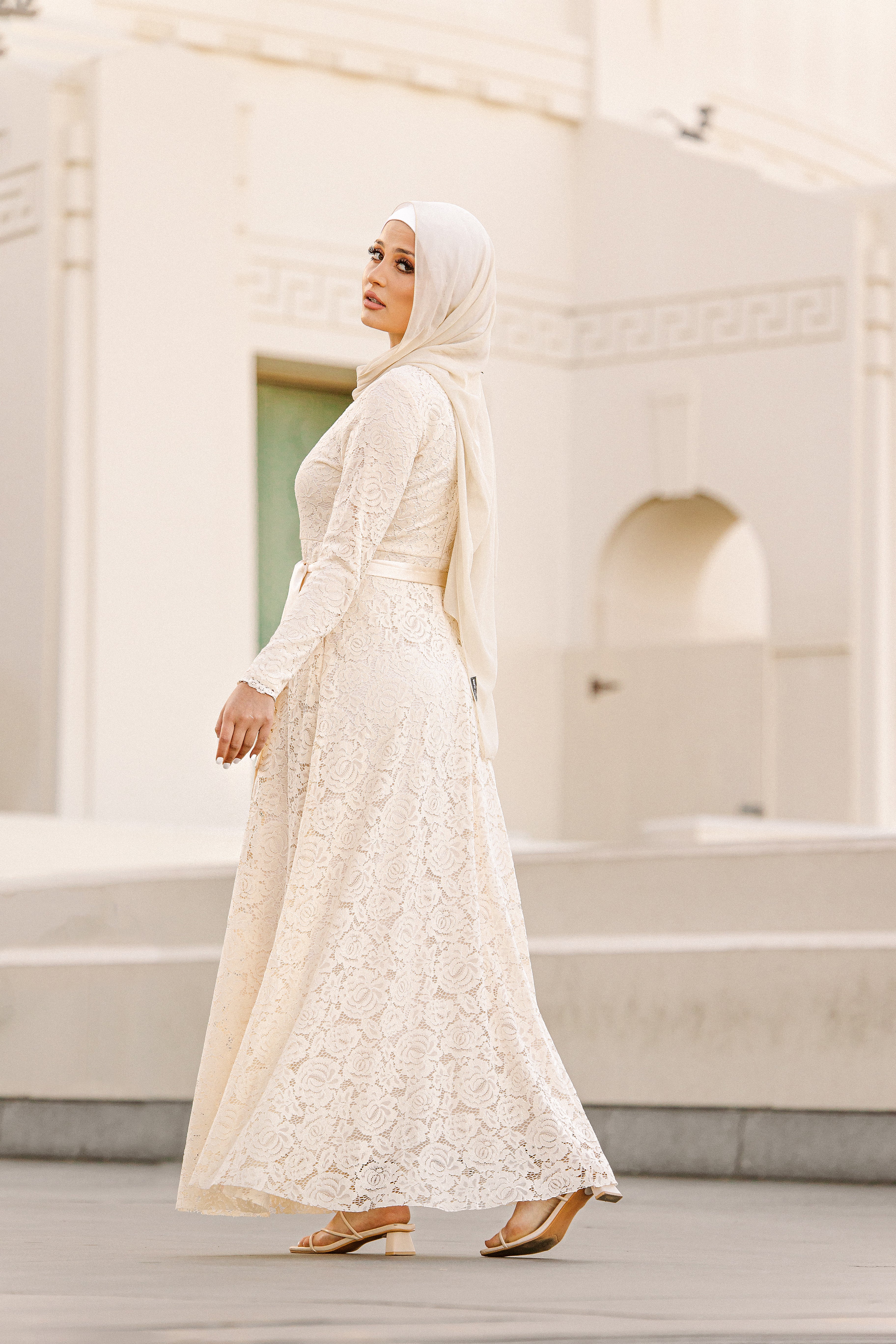 Venetian Maxi Gown - Snowflake