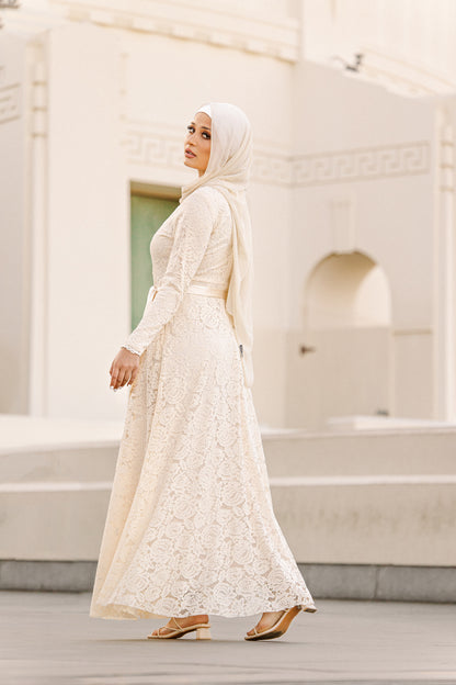 Venetian Maxi Gown - Snowflake