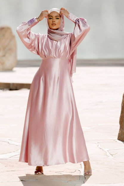 Imelda Batwing Dress - Pink Sapphire