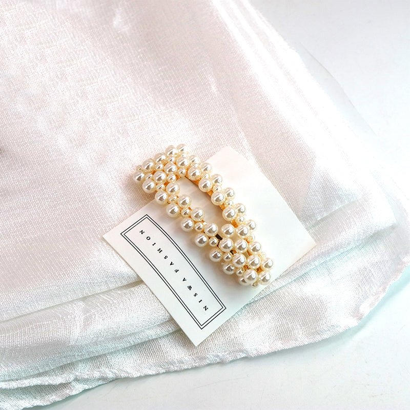 Pearl Clip - Gold-Niswa Fashion