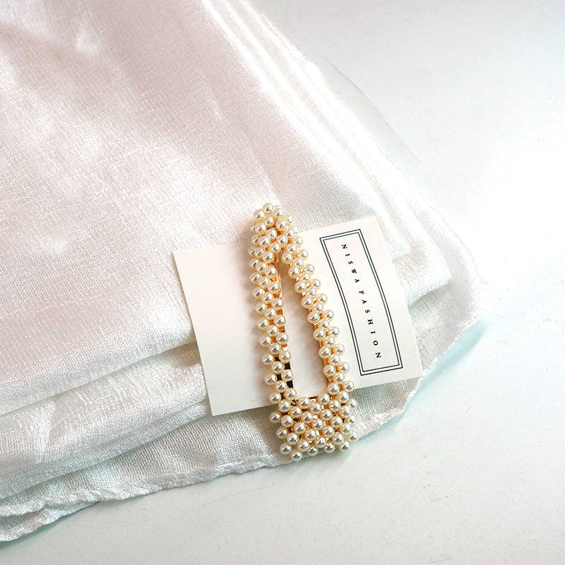 Pearl Clip - Gold-Niswa Fashion