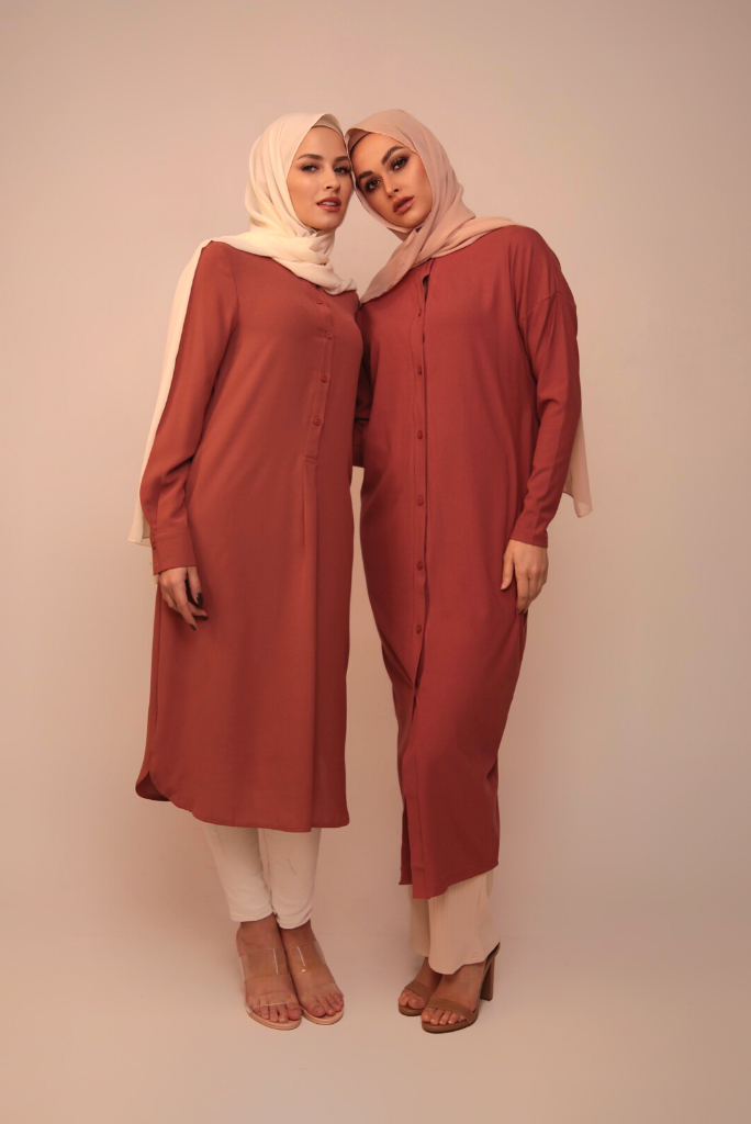 Batwing Knit Dress - Terracotta