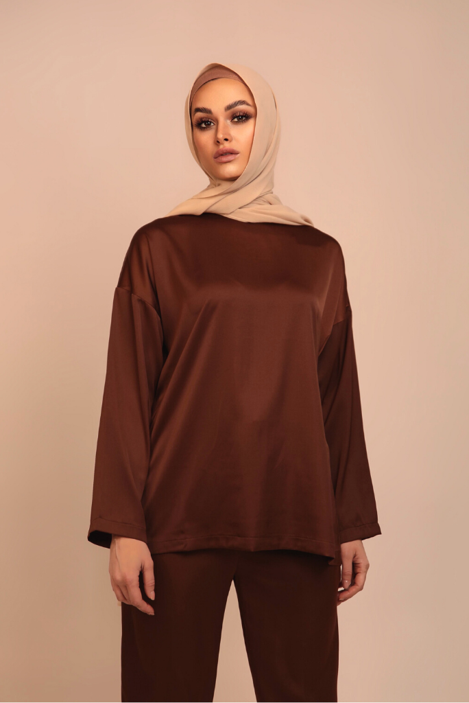 Zara Top - Coffee Bean