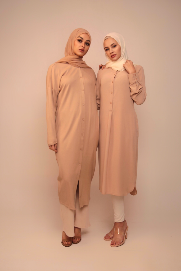 Batwing Knit Dress - Tan