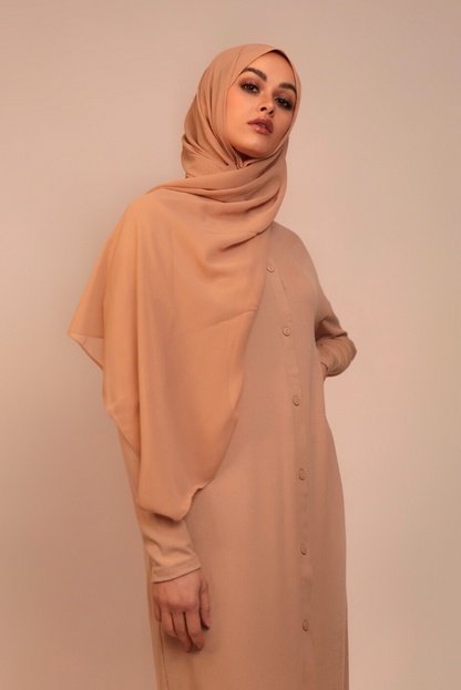 Batwing Knit Dress - Tan