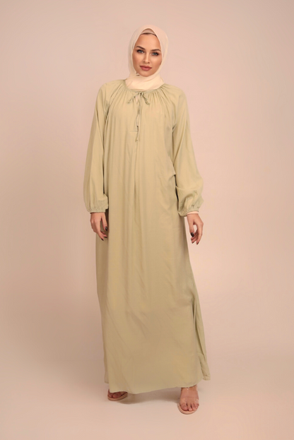 Sahara Maxi Abaya - Mint Tea