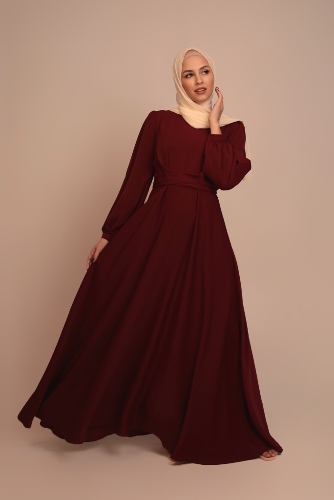 Imani Wrap Maxi Dress - Ruby Red