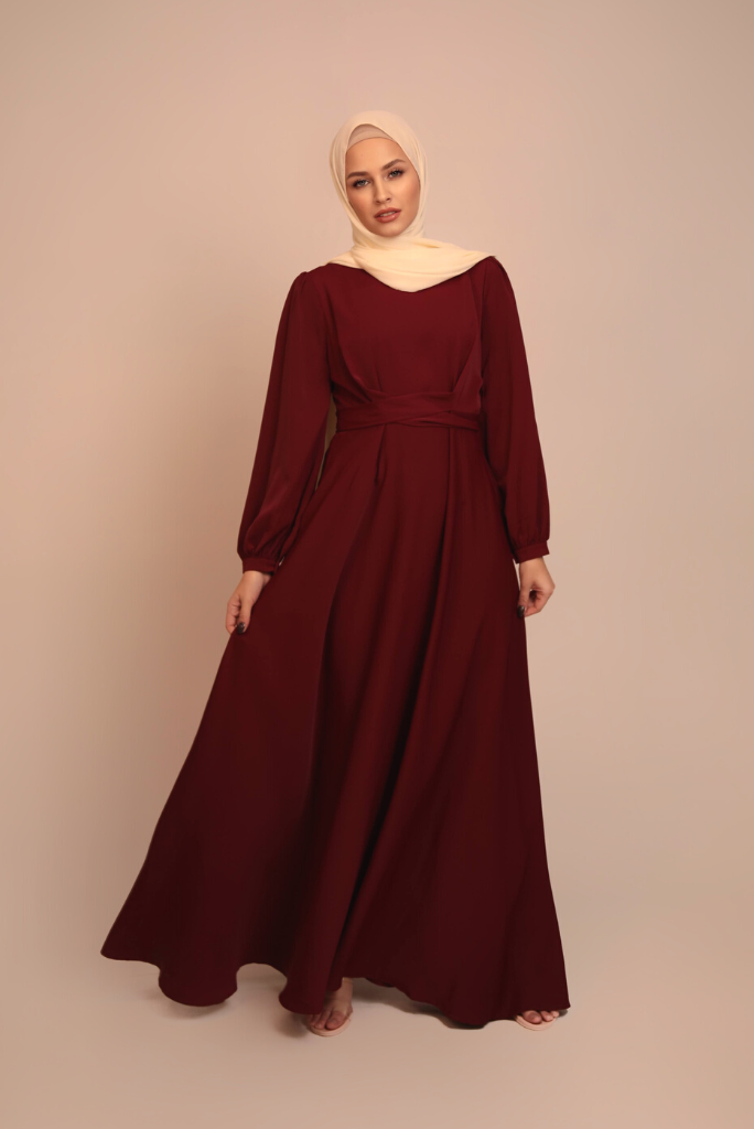 Imani Wrap Maxi Dress - Ruby Red