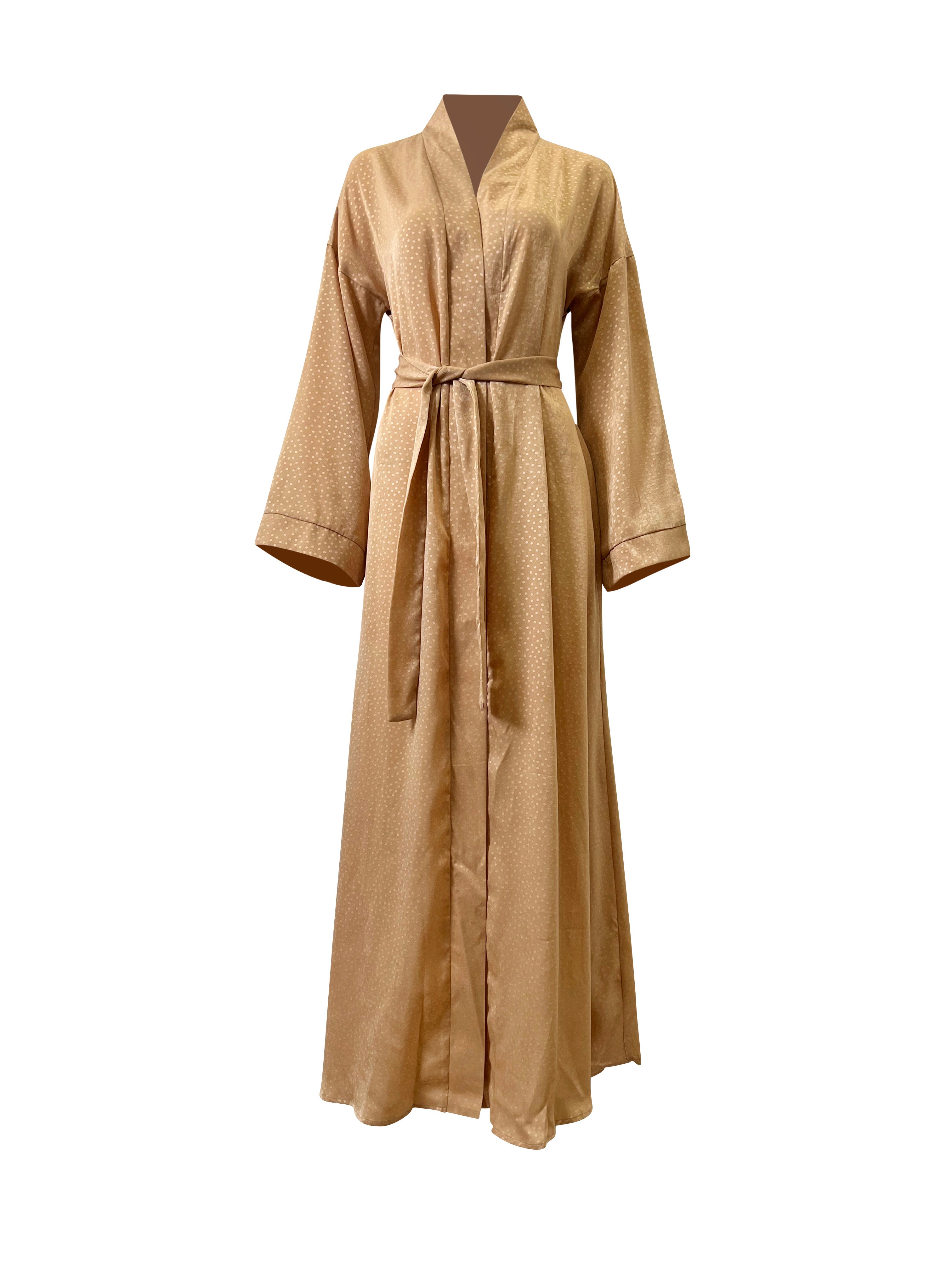 Sakura Wrap Kimono Abaya - Desert Sand