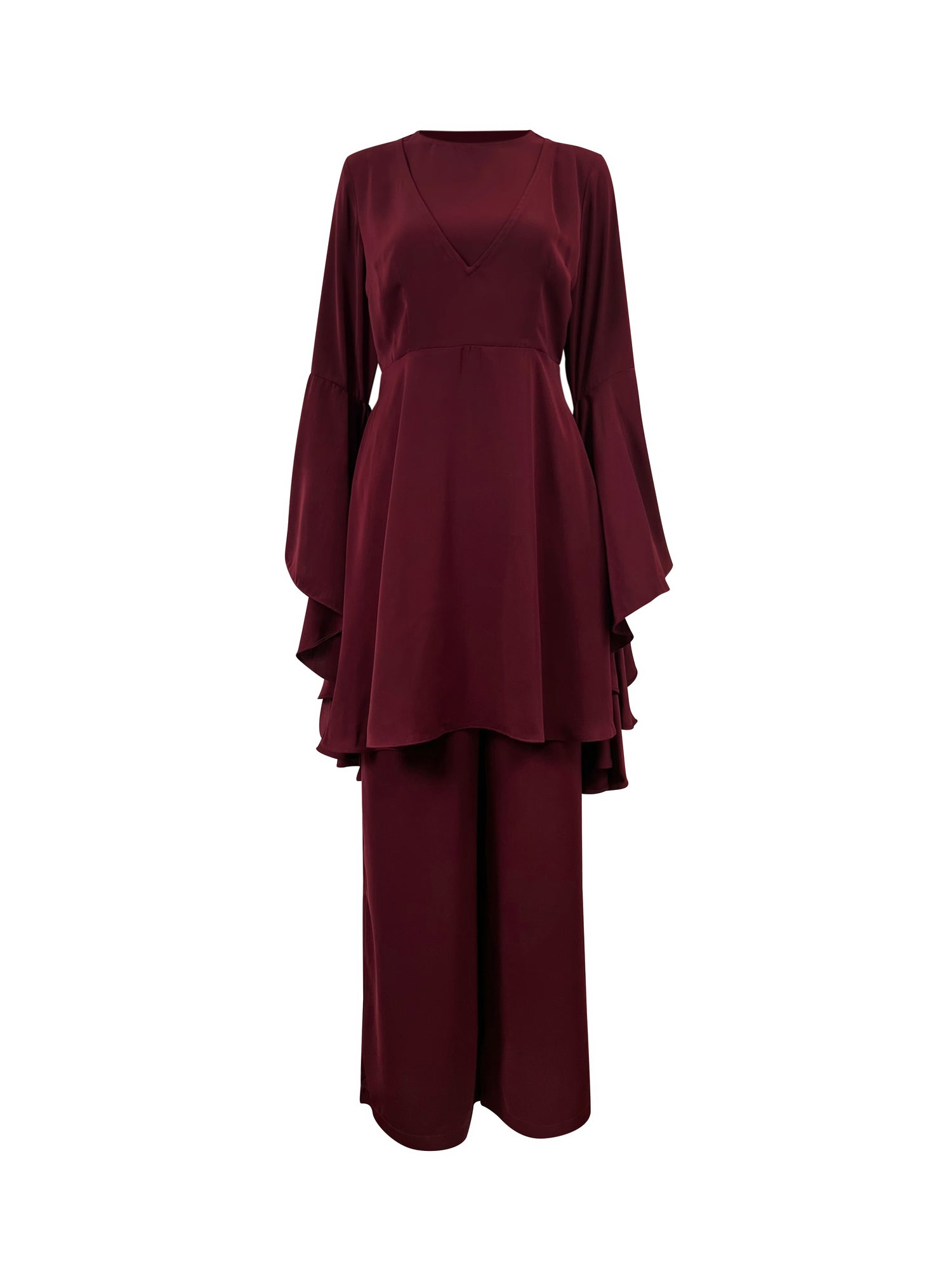 Lulia Two Piece Set - Maroon