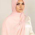 BABY PINK Crepe Chiffon-AllScarves-Niswa Fashion