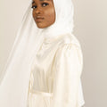 BRILLIANT WHITE Crepe Chiffon-AllScarves-Niswa Fashion