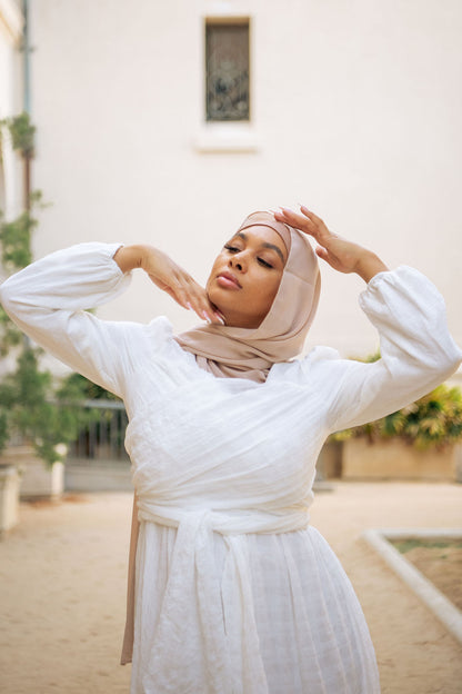 Victoria Wrap Maxi Dress - Snow