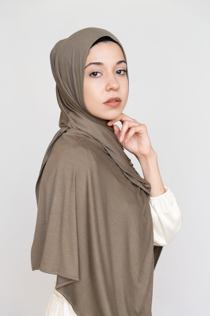 MEDITERRANEAN OLIVE Premium Jersey-AllScarves-Niswa Fashion
