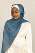 MOZART BLUE Georgette Chiffon Scarf-AllScarves-Niswa Fashion