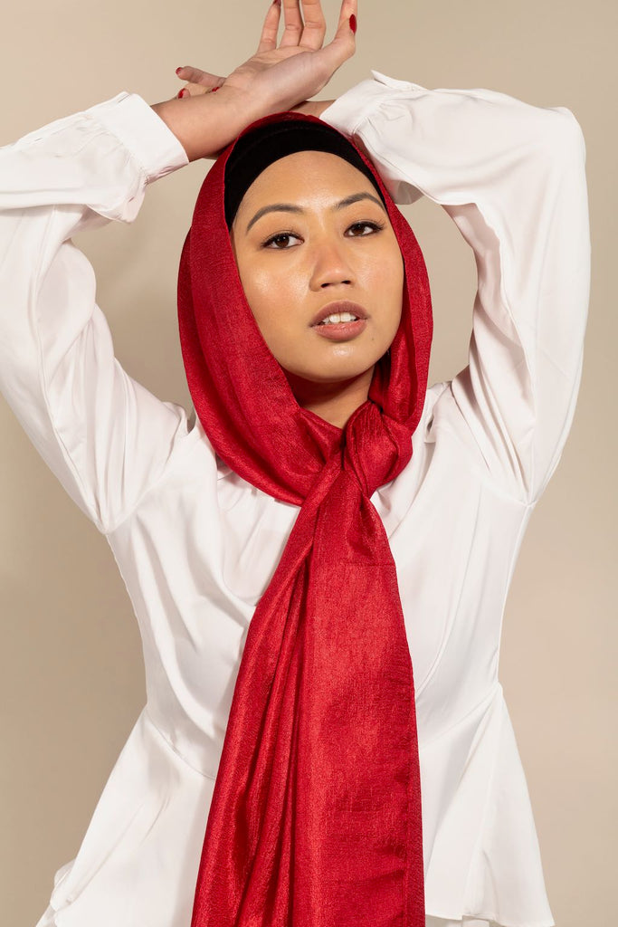Luxe Satin - RUBY-AllScarves-Niswa Fashion