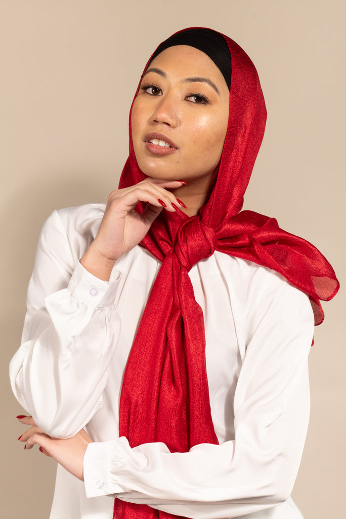 Luxe Satin - RUBY-AllScarves-Niswa Fashion