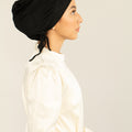 Tie Back Hijab Cap - Black