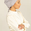 Tie Back Hijab Cap - Gray