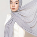 PEWTER Embossed Woven Viscose