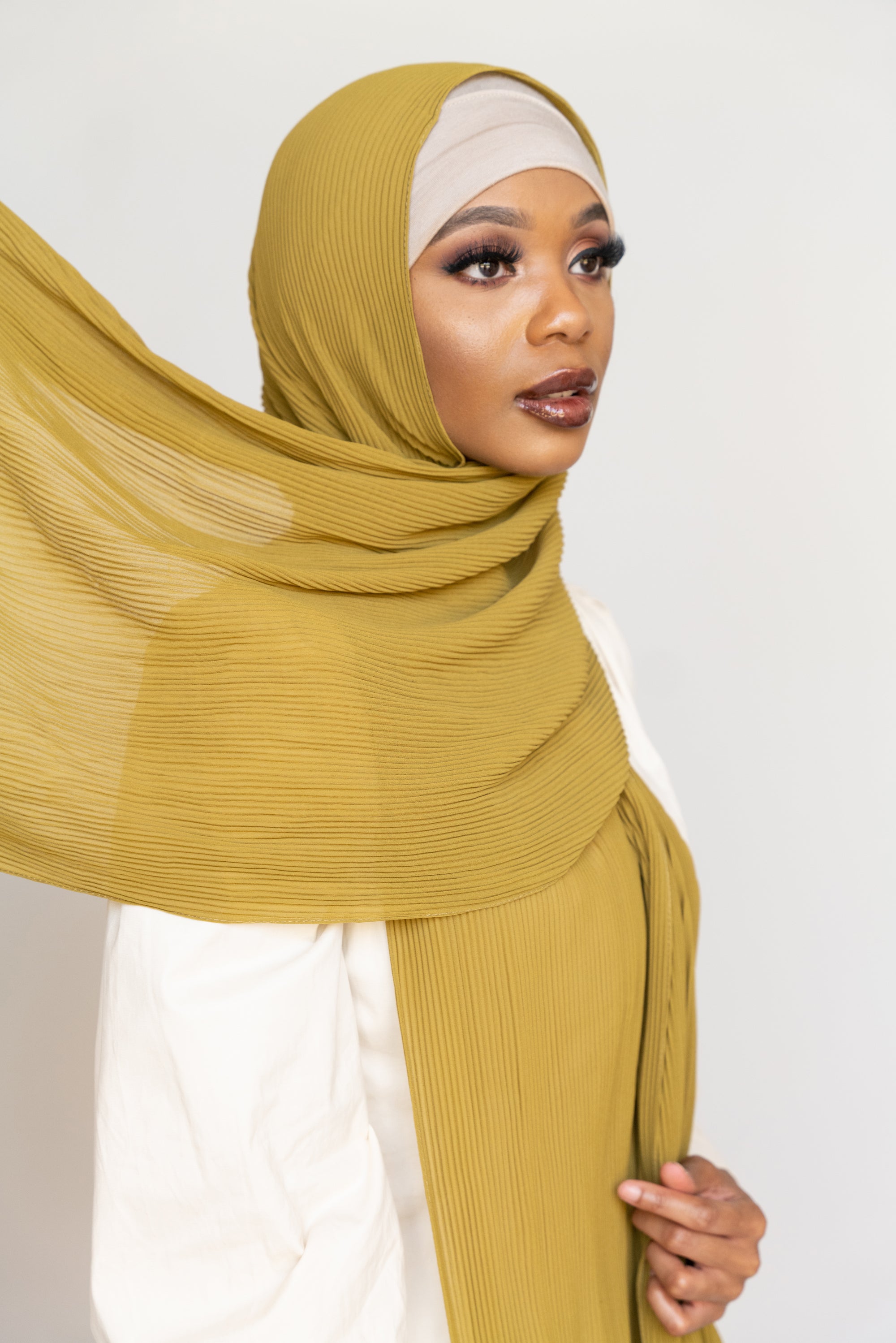 HENNA Pleated Chiffon