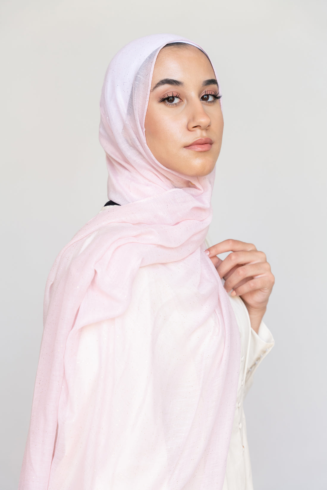 Shimmer Scarf - FAIRY PINK