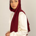 RIVETING RUBY Crepe Chiffon-AllScarves-Niswa Fashion