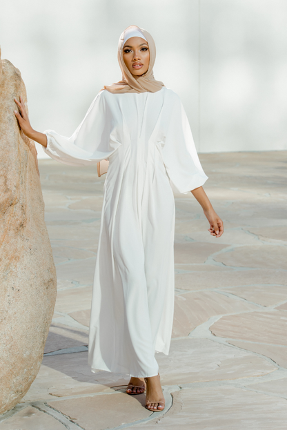 Shop Elmas Maxi Dress - White - NISWA – Niswa Fashion Shop Elmas Maxi Dress - White - NISWA – Niswa Fashion
