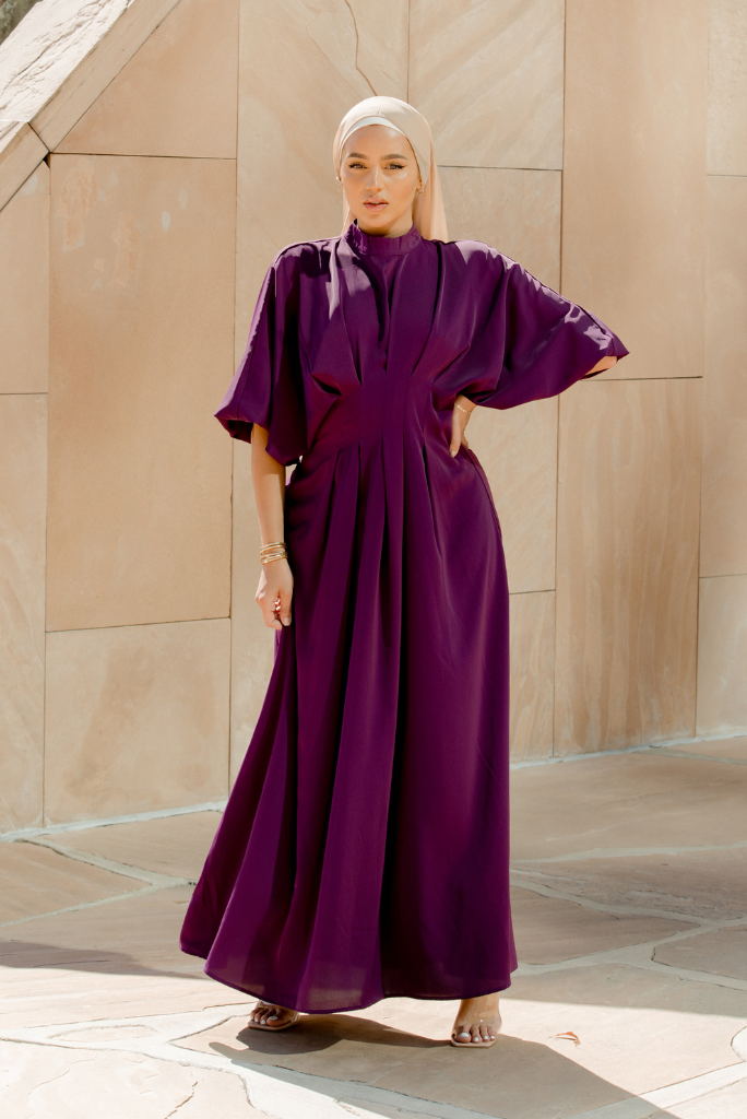 Elmas Maxi Dress - Plum