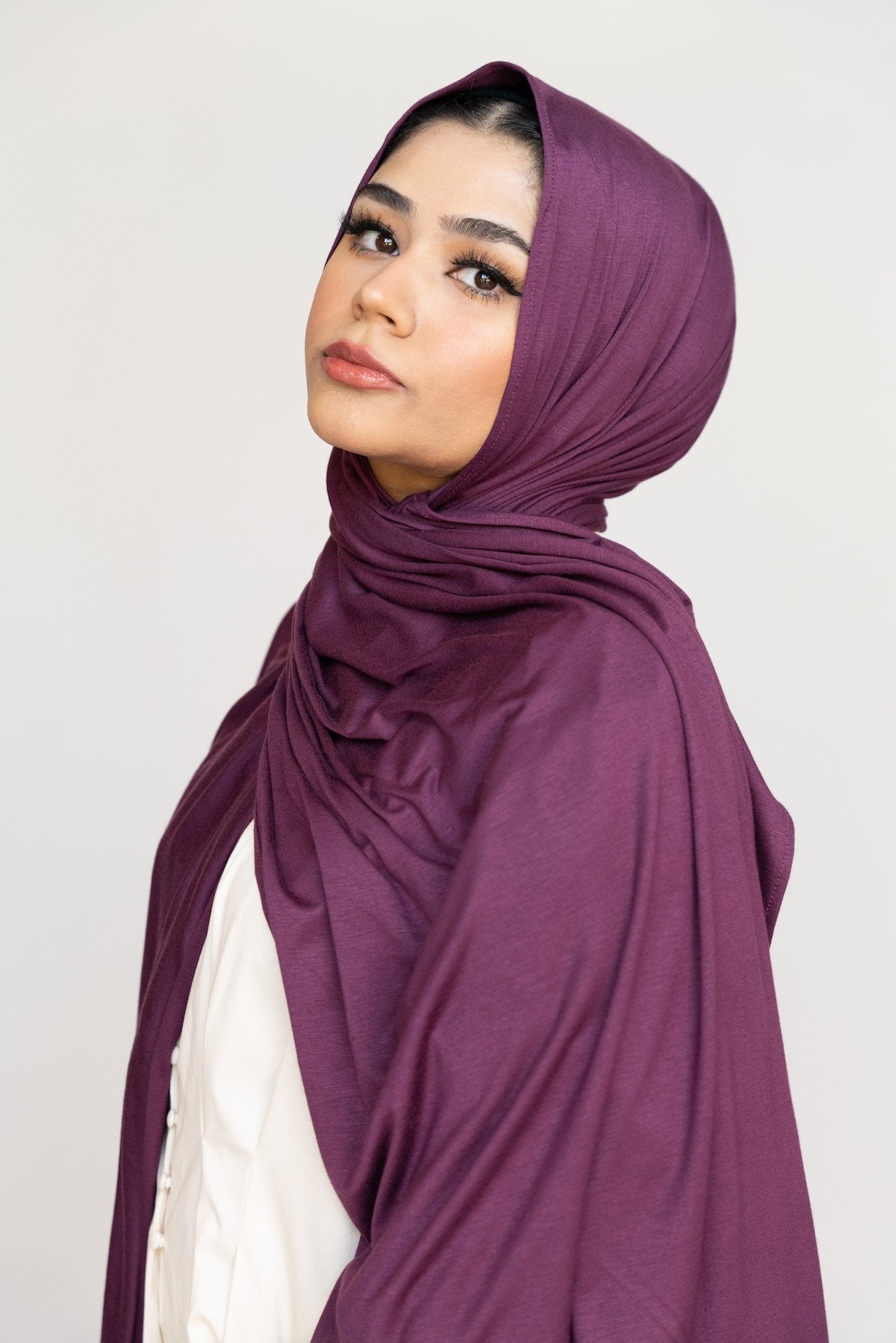 ROYAL PURPLE Premium Jersey-AllScarves-Niswa Fashion