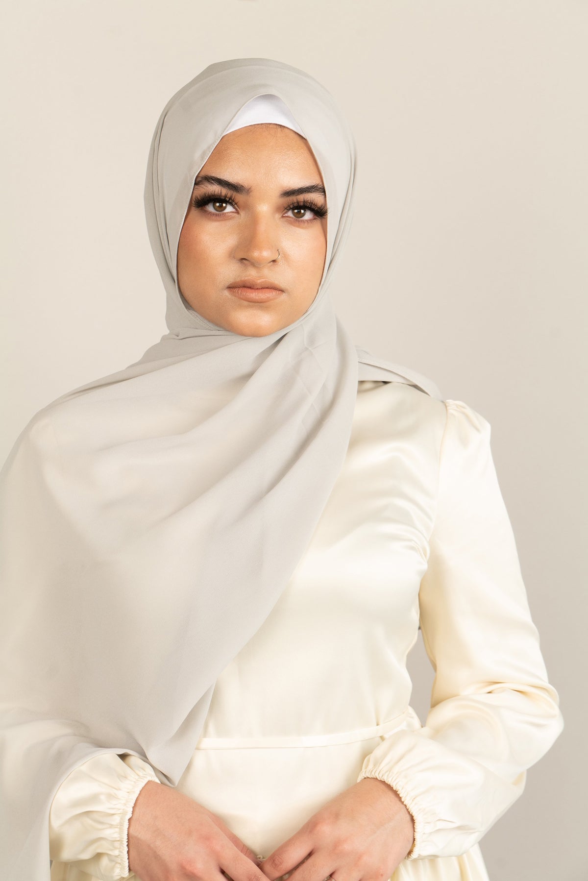 SMOKY EMBERS Georgette Chiffon Scarf-AllScarves-Niswa Fashion
