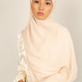SUGAR COOKIE Crepe Chiffon-AllScarves-Niswa Fashion