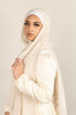 VANILLA CRÈME Georgette Chiffon Scarf-AllScarves-Niswa Fashion