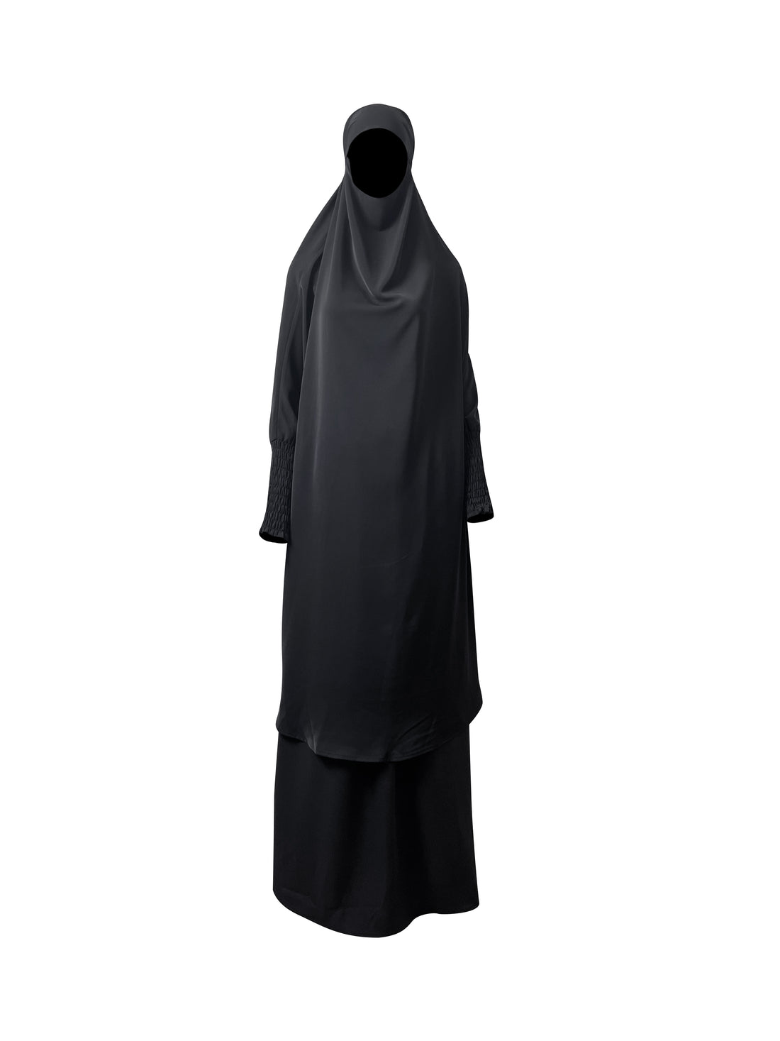 Salamah Two Piece Prayer Set - Black