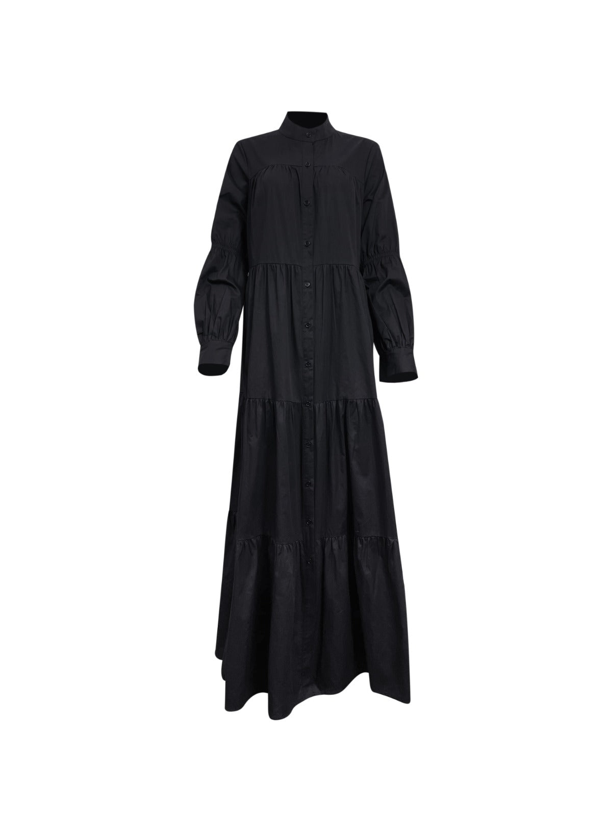 Modest black maxi dress hot sale