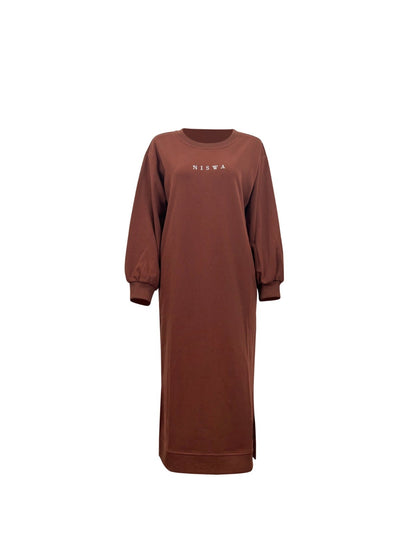 NISWA Maxi Sweatshirt - Chocolate Brown