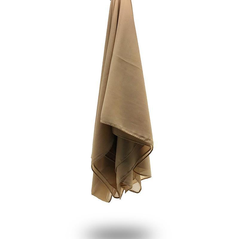 CARAMEL Georgette Chiffon Scarf-Niswa Fashion
