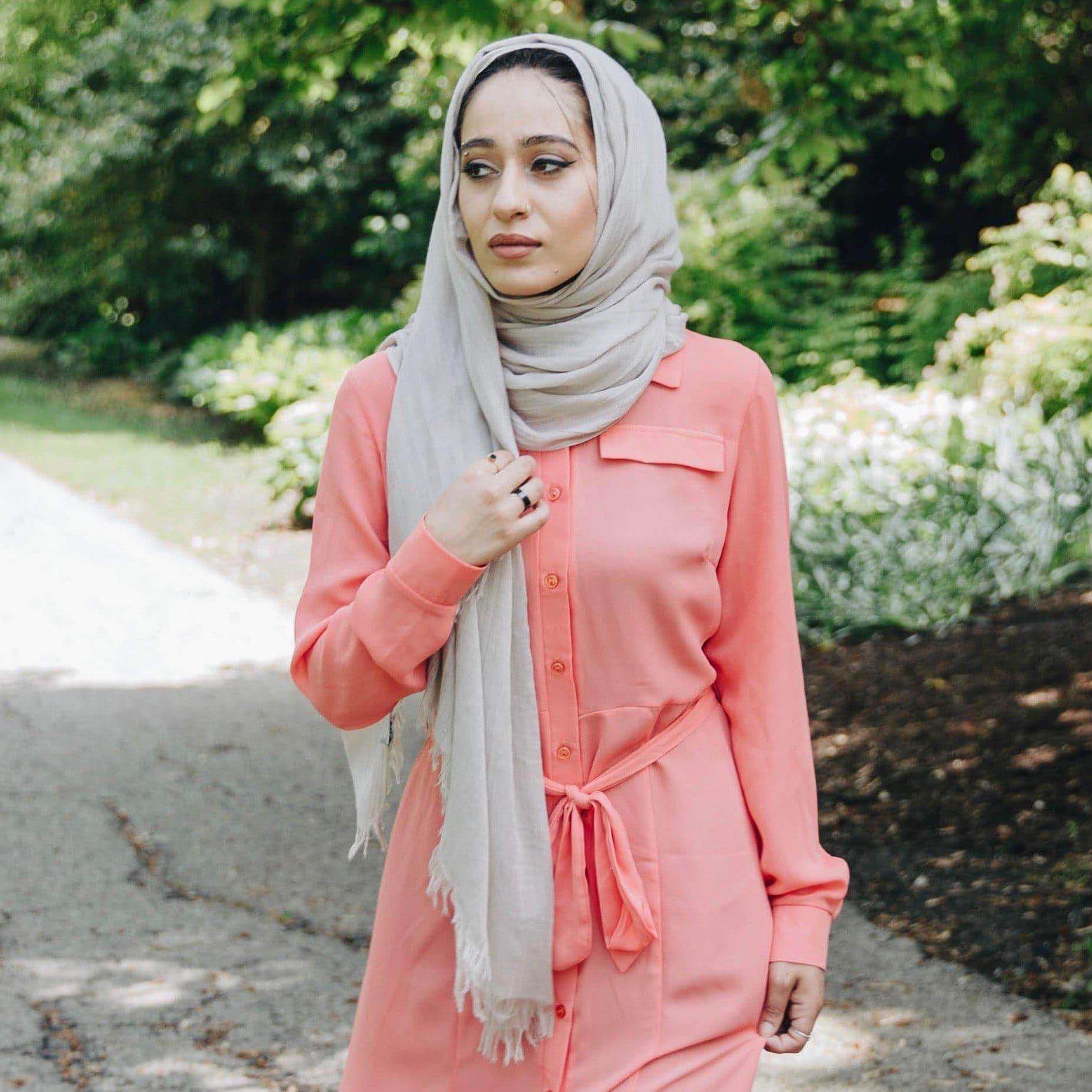 CLOUD GRAY Woven Viscose-Niswa Fashion