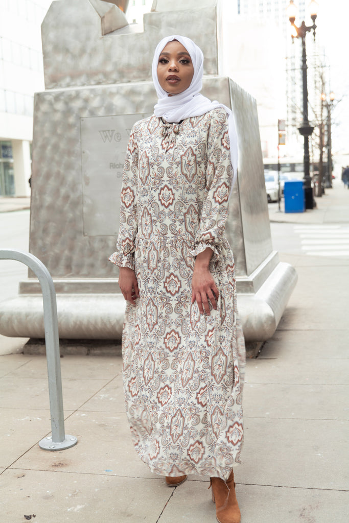 Egyptian Henna Maxi Dress SALE-Niswa Fashion