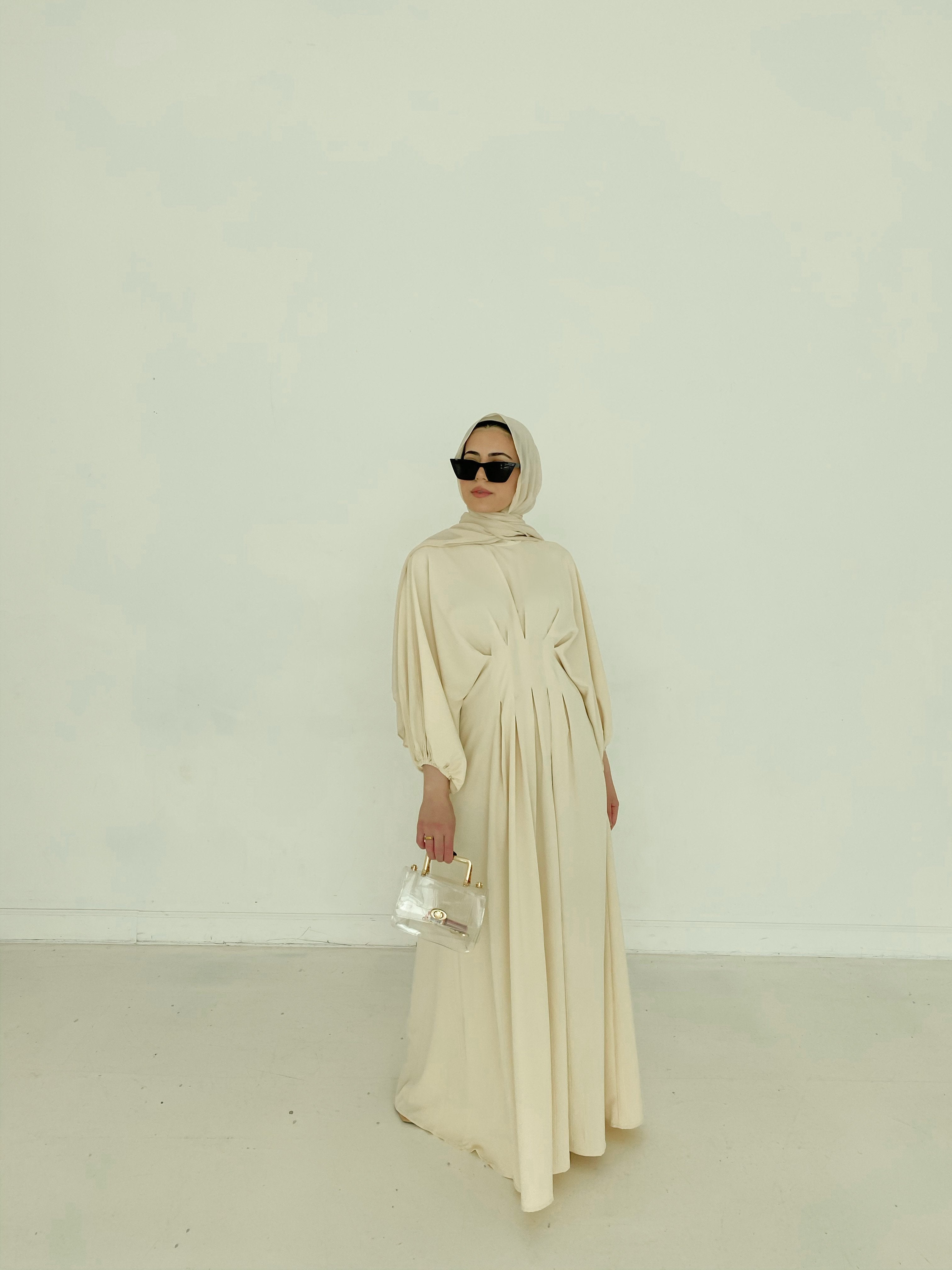 Elmas Maxi Dress - Cream-Niswa Fashion
