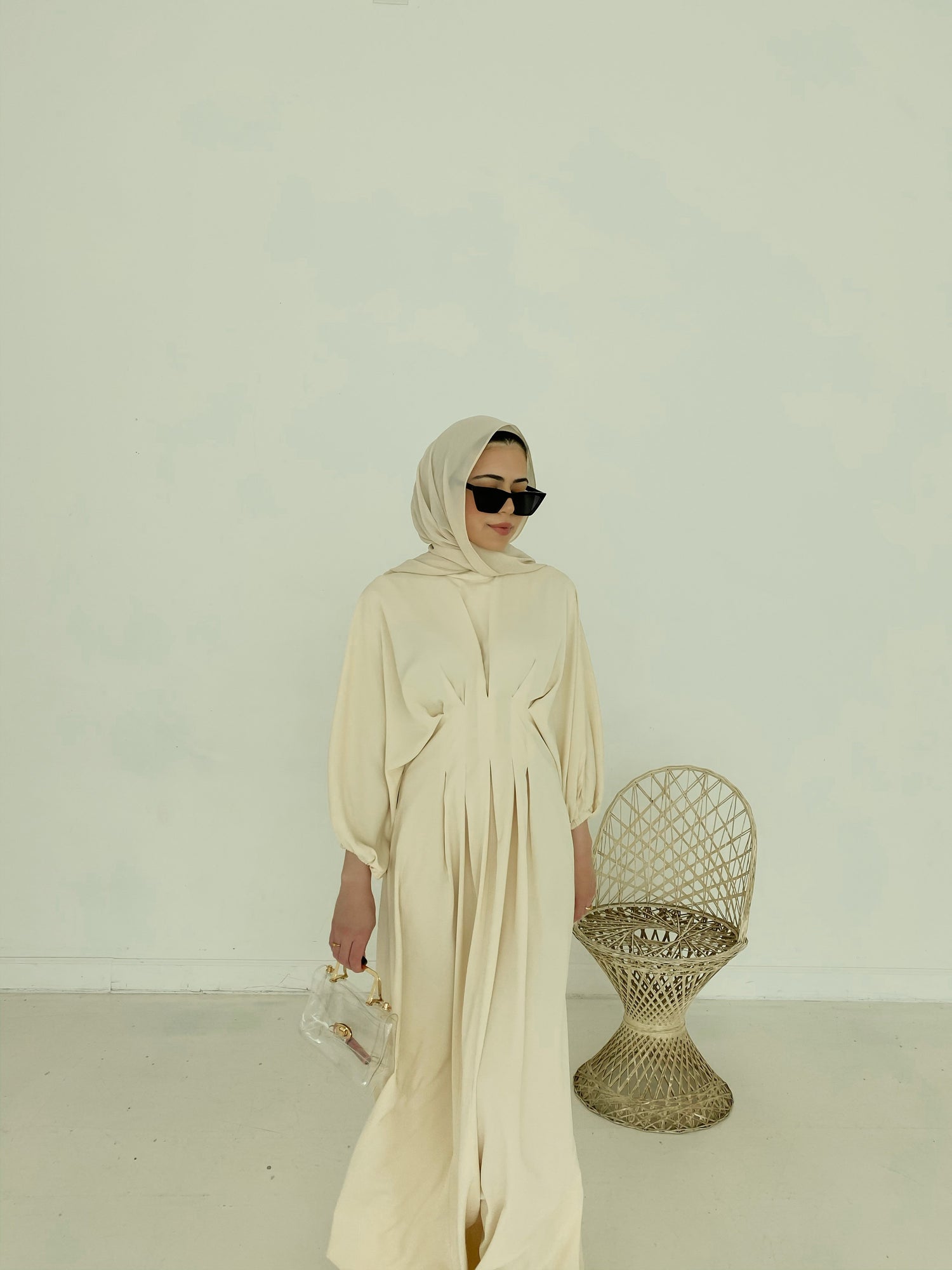 Elmas Maxi Dress - Cream-Niswa Fashion